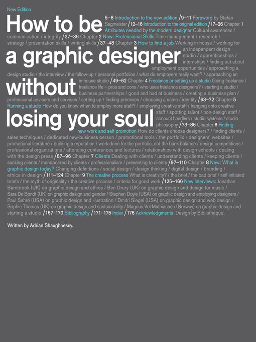 Title details for How to Be a Graphic Designer without Losing Your Soul by Adrian Shaughnessy - Available